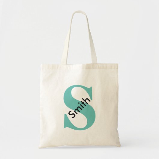 Persoonlijke naammonogram tote bag (Voorkant)