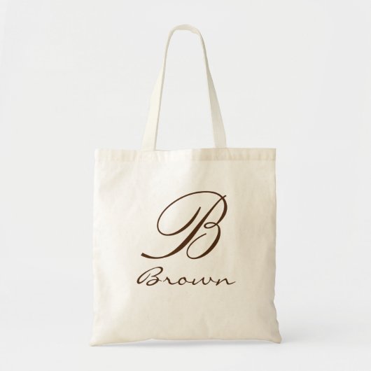 Persoonlijke naammonogram tote bag (Voorkant)