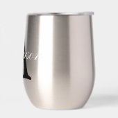 Persoonlijke naammonogram zilver metallic (Links)
