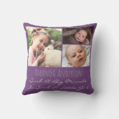 Persoonlijke naamquote en foto kussen (Achterkant)