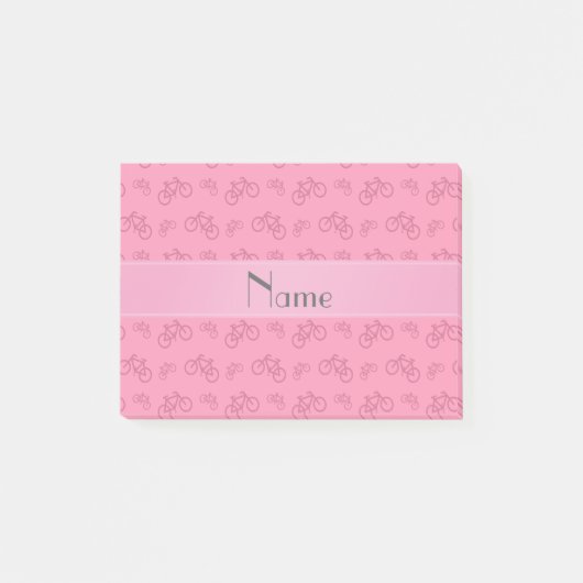 Persoonlijke naamroze fietsen post-it® notes (Voorkant)