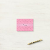 Persoonlijke naamroze fietsen post-it® notes (Op bureau)