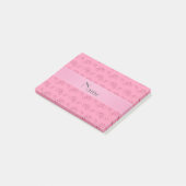 Persoonlijke naamroze fietsen post-it® notes (Schuin)