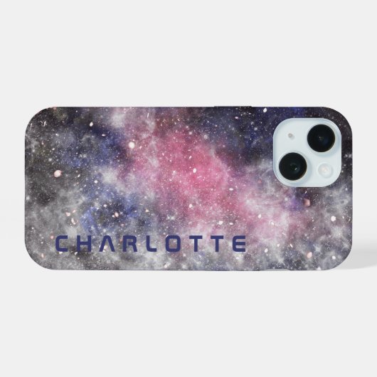 Persoonlijke naamruimte iPhone 15 case (Achterkant horizontaal)