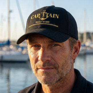 Persoonlijke Naamse Bootkapitein Trucker Pet
