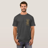 Persoonlijke Naamse Kapitein Anker Boot T-shirt (Voorkant volledig)