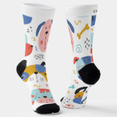 Persoonlijke naamsockets sokken (Gebogen)