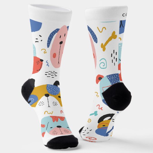 Persoonlijke naamsockets sokken (Gebogen)