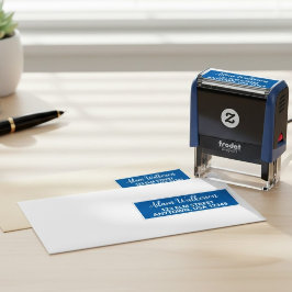 Persoonlijke naamstempel met een moderne twist  zelfinktende stempel