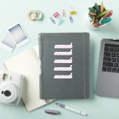 Persoonlijke naamstickers Aangepaste tekst Vijf ke Sticker (iPad Cover)