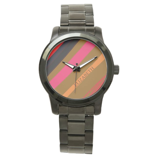 Persoonlijke naamstrepen horloge (Voorkant)