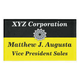 Persoonlijke naamtag met magnetisch achterzijde naambadge