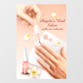 Persoonlijke Nagelsalon Winkel Hand Nagels Afbeeld Raamsticker (Vel)