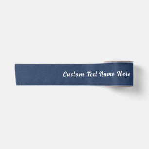 Persoonlijke namaak denim lint aangepaste tekst na