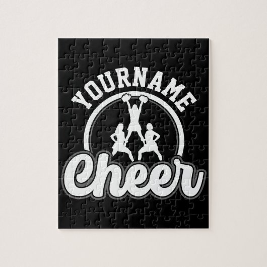 Persoonlijke NAME Cheer Team Varsity Cheerleader Legpuzzel (Verticaal)