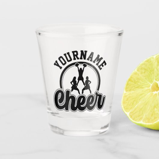 Persoonlijke NAME Cheer Team Varsity Cheerleader Shot Glas (Voorkant)