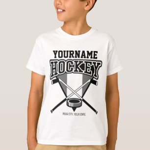 Persoonlijke NAME Hockeyspeler Stick Puck Team T-shirt