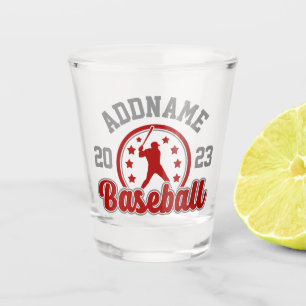 Persoonlijke NAME Honkbal Team Speler Game Shot Glas