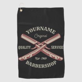 Persoonlijke NAME Scheermes Kapperszaak Golfhanddoek