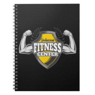 Persoonlijke NAME Spier Fitness Trainer Gym Notitieboek