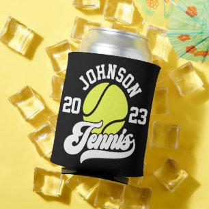 Persoonlijke NAME Tennisspeler Racket Bal Veld Blikjeskoeler