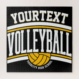Persoonlijke NAME Volleybal Speler School Team Legpuzzel