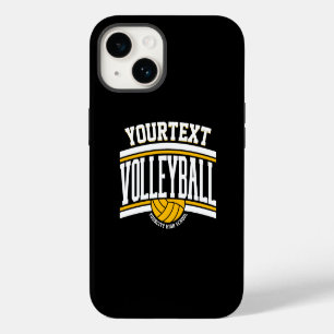 Persoonlijke NAME Volleybalspeler School Team iPhone 14 Hoesje