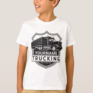 Persoonlijke NAME Vrachtwagen Grote Rig Semi Vrach T-shirt
