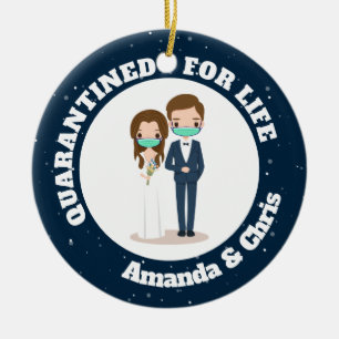 Persoonlijke namen die voor het leven in quarantai keramisch ornament