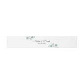 Persoonlijke namen Elegant Eucalyptus Wedding Uitnodigingen Wikkel (Vlak)