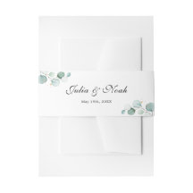 Persoonlijke namen Elegant Eucalyptus Wedding