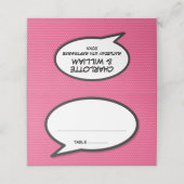 Persoonlijke Namen en Datum Comic Book Pop Art Plaatskaartje (Buitenkant ongevouwen)