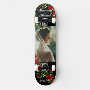 Persoonlijke namen en grote foto's gemaakt persoonlijk skateboard