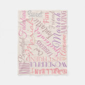 Persoonlijke namen en woorden van liefde in vriend fleece deken (Voorkant)