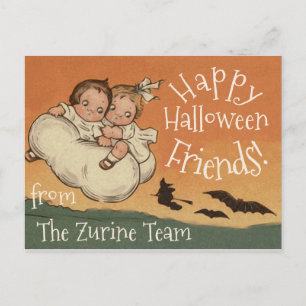 Persoonlijke Namen Kerstkaart Vintage Zoete Hallow Briefkaart