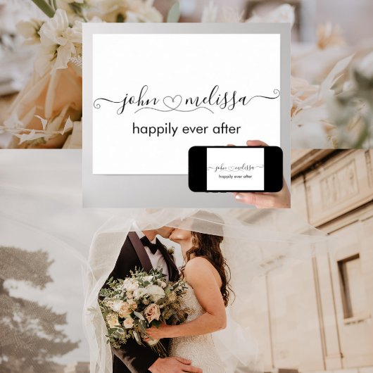 Persoonlijke namen met poster hart