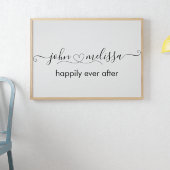 Persoonlijke namen met poster hart