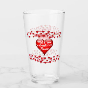 Persoonlijke namen Valentijns voor het Glasbekertj Glas