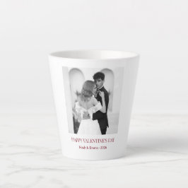 Persoonlijke namen van koppel & jaar - Elegante fo Latte Mok
