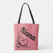 Persoonlijke Nana Heart Tote Bag (Achterkant)