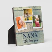 Persoonlijke Nana Kinder kinderen 3 Foto-collage Fotoplaat (Voorkant)