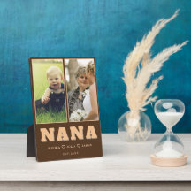 Persoonlijke Nana Plaquette met Namen van Kleinkin