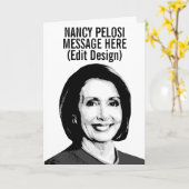 Persoonlijke Nancy Pelosi Kaart (Gele Bloem)