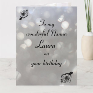 Persoonlijke Nanna Birthday Kaart