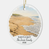 Persoonlijke Nantucket Versiering, Massachusetts Keramisch Ornament (Links)