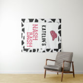 Persoonlijke Nash Bash Cow Print Tapijt Wandkleed (In Situ (horizontaal))