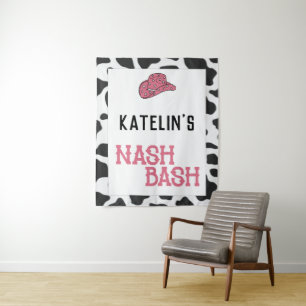 Persoonlijke Nash Bash Koeienprint Tapijt Wandkleed