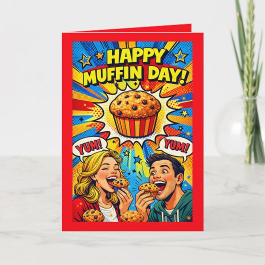 Persoonlijke Nationale Muffin Dag Groenskaart Kaart (Voorkant)