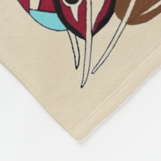 Persoonlijke Native American Feather Blanket Fleece Deken (Hoek)