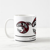 Persoonlijke Native American Orca Killer Whale Koffiemok (Links)